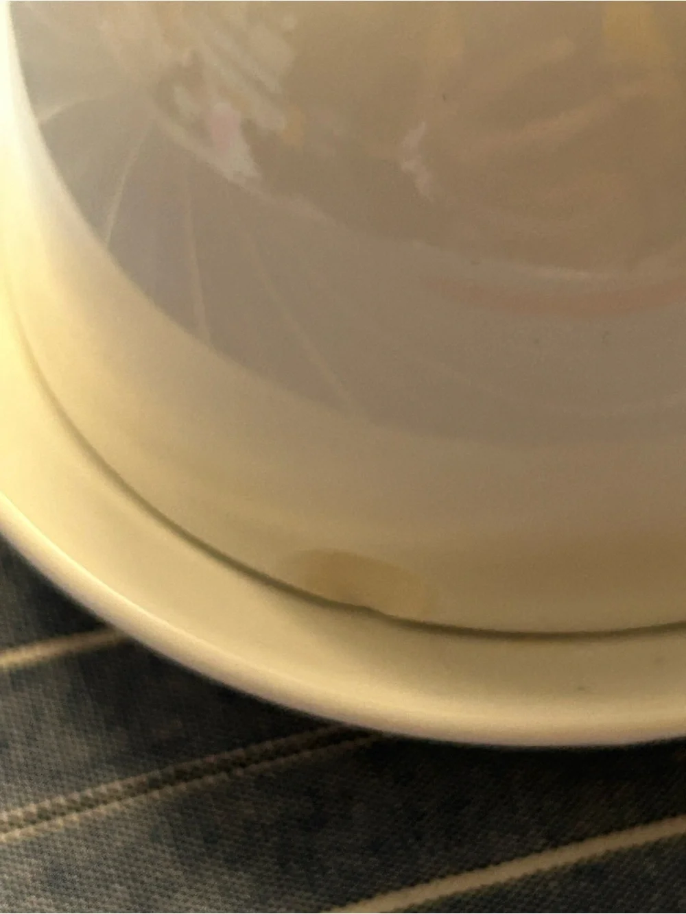 Ceramic Small Butter Dish With Lid Kitchen Servewear *Has Flaw